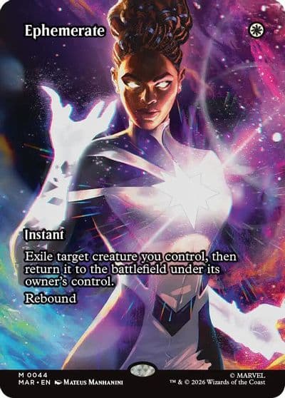 Ephemerate Borderless Marvel Universe Eternal-Legal Magic card