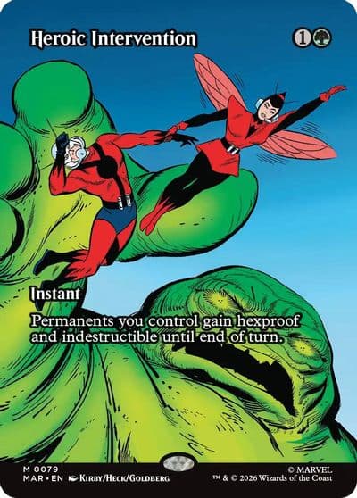 Heroic Intervention 0079 Borderless Marvel Universe Eternal-Legal Magic card