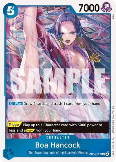Boa Hancock EB04 027 The Azure Sea's Seven One Piece card