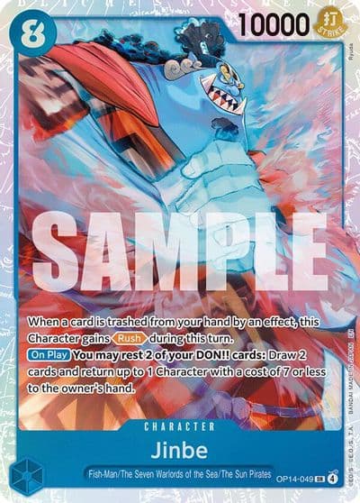 Jinbe OP14 049 The Azure Sea's Seven One Piece card