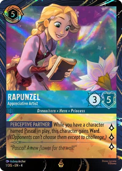 Rapunzel Appreciative Artist Disney Lorcana Promo Cards Lorcana card