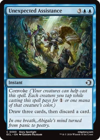 Unexpected Assistance Lorwyn Eclipsed Magic card