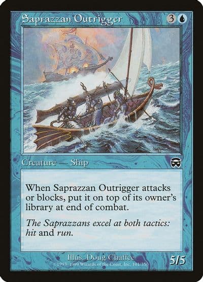 Saprazzan Outrigger Mercadian Masques Magic card