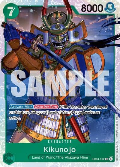 Kikunojo EB04 012 The Azure Sea's Seven One Piece card