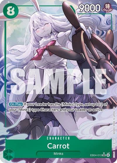 Carrot Alternate Art The Azure Sea's Seven One Piece card