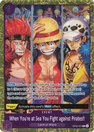 When Youre at Sea You Fight against Pirates 2025 Pirates League Finals Textured Foil One Piece Promotion Cards One Piece card
