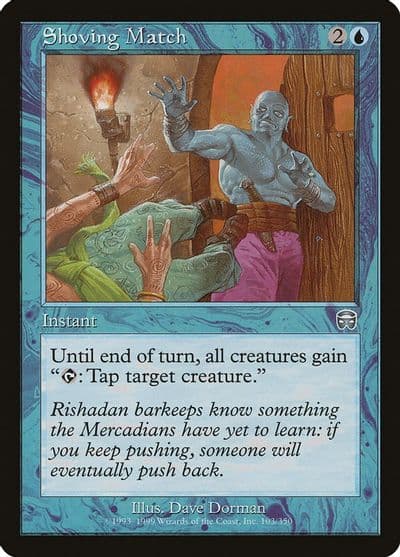 Shoving Match Mercadian Masques Magic card