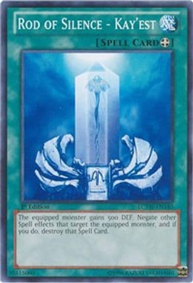 Rod of Silence Kayest Legendary Collection 3: Yugi's World Yu-Gi-Oh! card