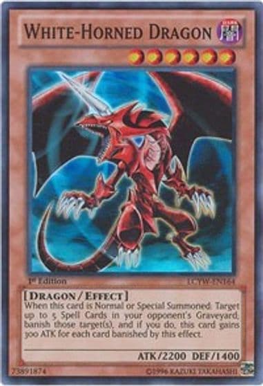 White Horned Dragon Legendary Collection 3: Yugi's World Yu-Gi-Oh! card