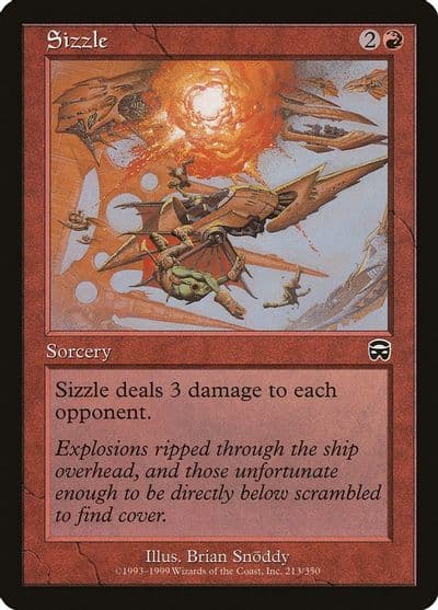 Sizzle Mercadian Masques Magic card