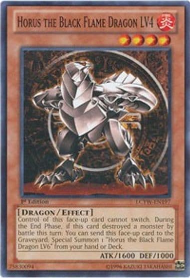 Horus the Black Flame Dragon LV4 Legendary Collection 3: Yugi's World Yu-Gi-Oh! card