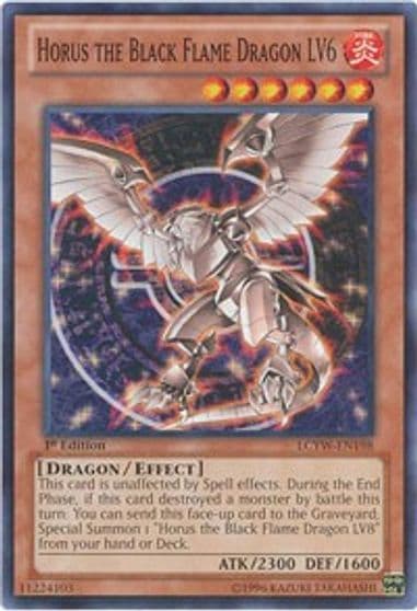 Horus the Black Flame Dragon LV6 Legendary Collection 3: Yugi's World Yu-Gi-Oh! card