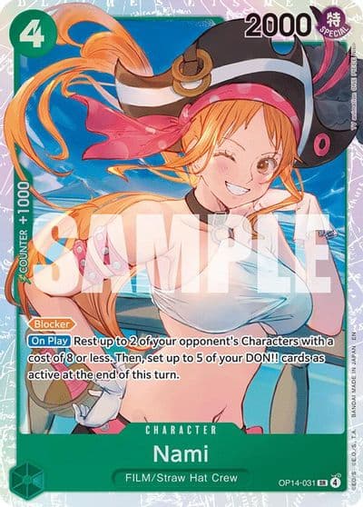 Nami The Azure Sea's Seven One Piece card