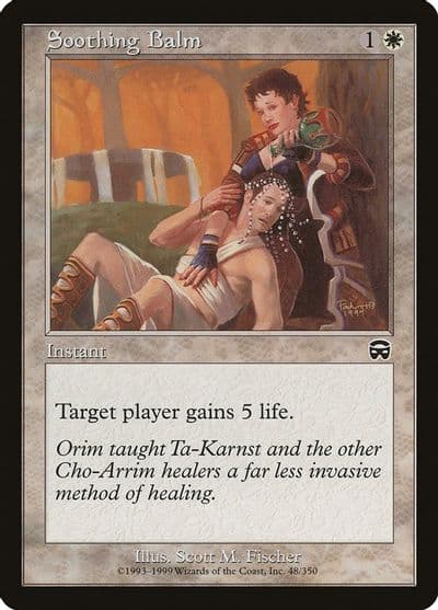 Soothing Balm Mercadian Masques Magic card