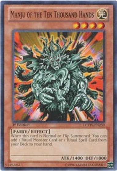 Manju of the Ten Thousand Hands Legendary Collection 3: Yugi's World Yu-Gi-Oh! card