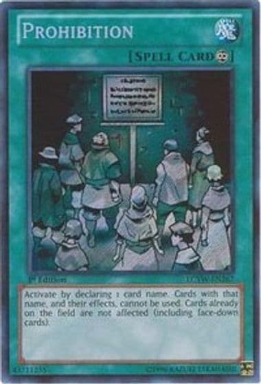 Prohibition Legendary Collection 3: Yugi's World Yu-Gi-Oh! card