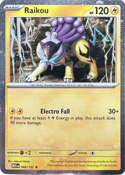 Raikou (Cosmo Holo) ME01: Mega Evolution Pokemon card