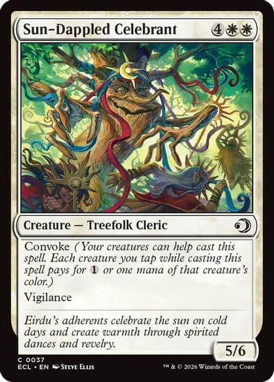Sun Dappled Celebrant Lorwyn Eclipsed Magic card