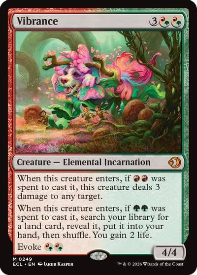 Vibrance Lorwyn Eclipsed Magic card