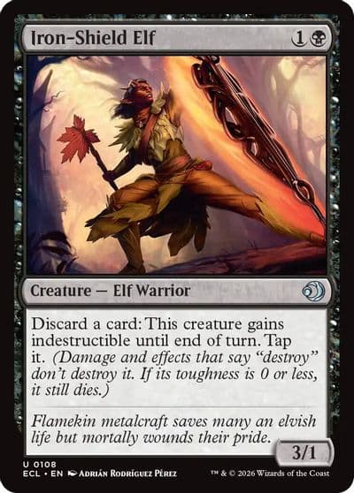 Iron Shield Elf Lorwyn Eclipsed Magic card
