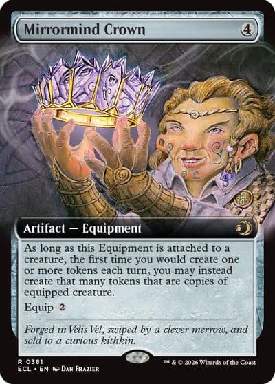 Mirrormind Crown Extended Art Lorwyn Eclipsed Magic card