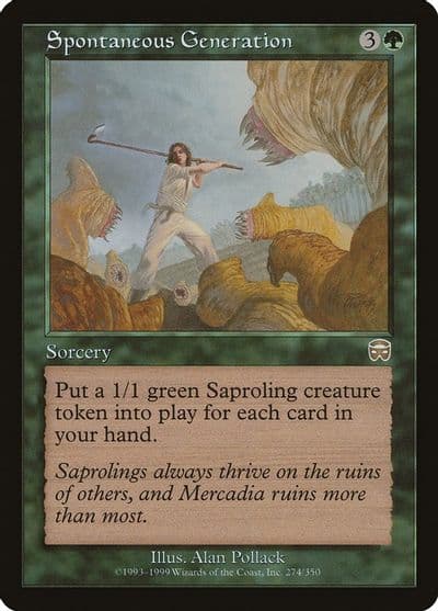 Spontaneous Generation Mercadian Masques Magic card