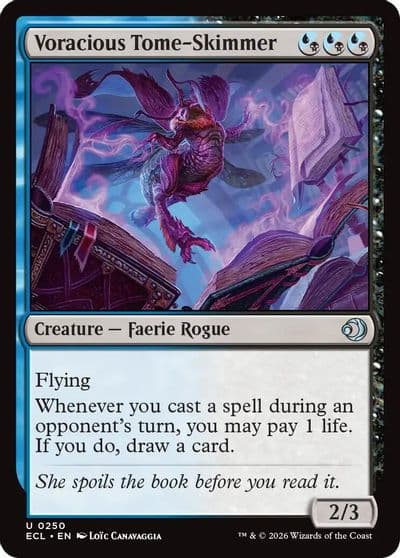 Voracious Tome Skimmer Lorwyn Eclipsed Magic card