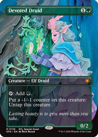 Devoted Druid Borderless Special Guests Magic card