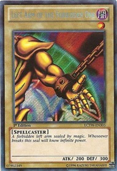 Left Arm of the Forbidden One Legendary Collection 3: Yugi's World Yu-Gi-Oh! card