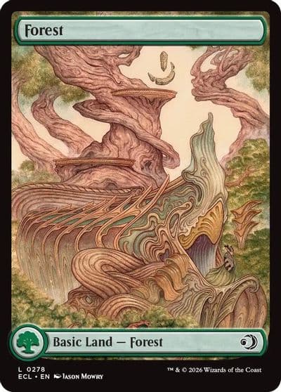 Forest 0278 Lorwyn Eclipsed Magic card