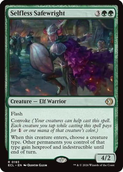 Selfless Safewright Lorwyn Eclipsed Magic card