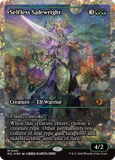 Selfless Safewright Showcase Fracture Foil Lorwyn Eclipsed Magic card