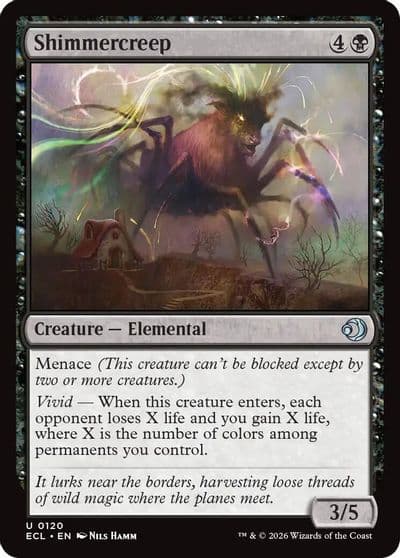 Shimmercreep Lorwyn Eclipsed Magic card