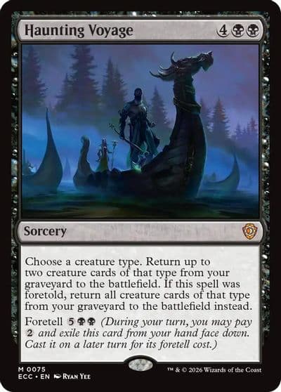 Haunting Voyage Commander: Lorwyn Eclipsed Magic card