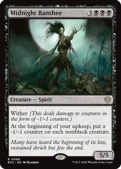 Midnight Banshee Commander: Lorwyn Eclipsed Magic card
