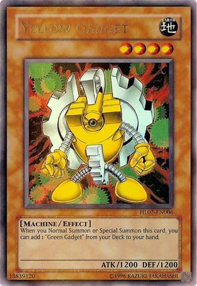 Yellow Gadget Hobby League 7 Yu-Gi-Oh! card