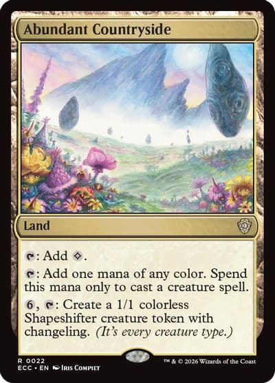 Abundant Countryside Commander: Lorwyn Eclipsed Magic card