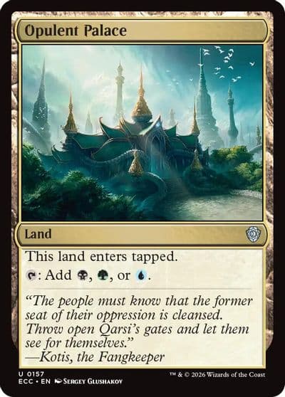 Opulent Palace Commander: Lorwyn Eclipsed Magic card