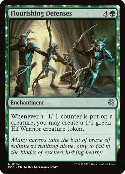Flourishing Defenses Commander: Lorwyn Eclipsed Magic card