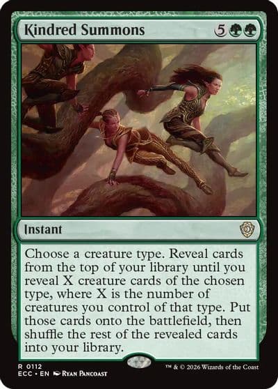 Kindred Summons Commander: Lorwyn Eclipsed Magic card