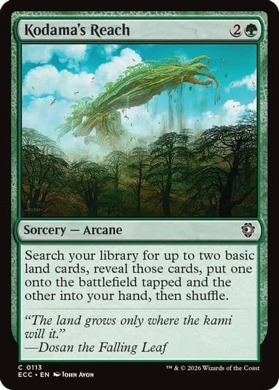 Kodamas Reach Commander: Lorwyn Eclipsed Magic card