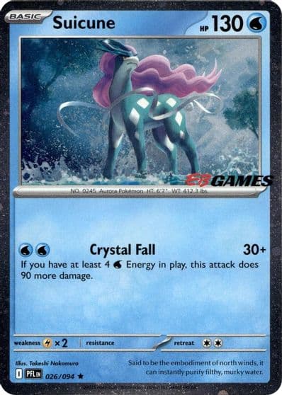 Suicune (EB Games Exclusive) Miscellaneous Cards & Products Pokemon card