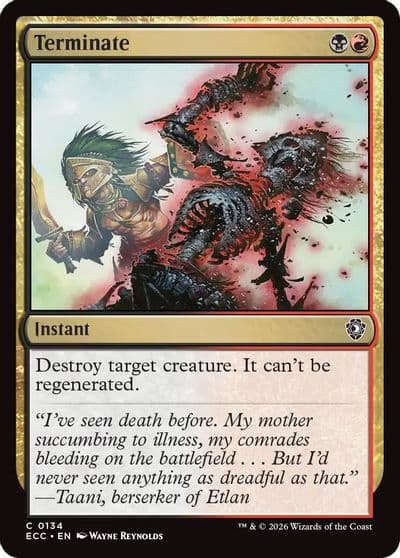Terminate Commander: Lorwyn Eclipsed Magic card