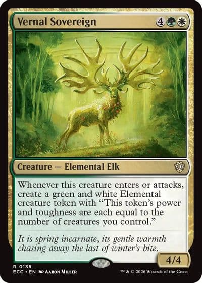 Vernal Sovereign Commander: Lorwyn Eclipsed Magic card