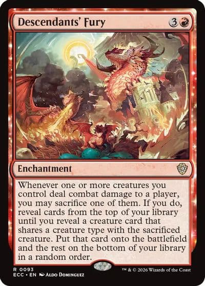 Descendants Fury Commander: Lorwyn Eclipsed Magic card
