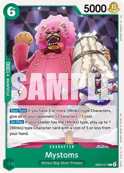 Mystoms The Azure Sea's Seven One Piece card