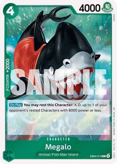 Megalo The Azure Sea's Seven One Piece card