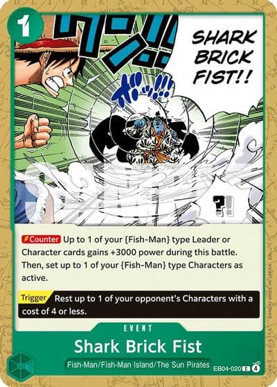 Shark Brick Fist The Azure Sea's Seven One Piece card