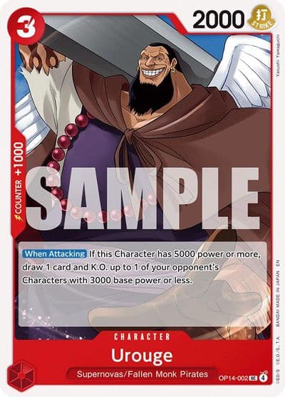 Urouge The Azure Sea's Seven One Piece card