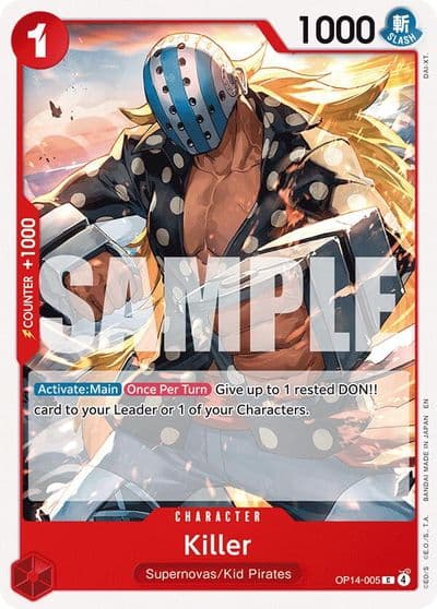 Killer The Azure Sea's Seven One Piece card